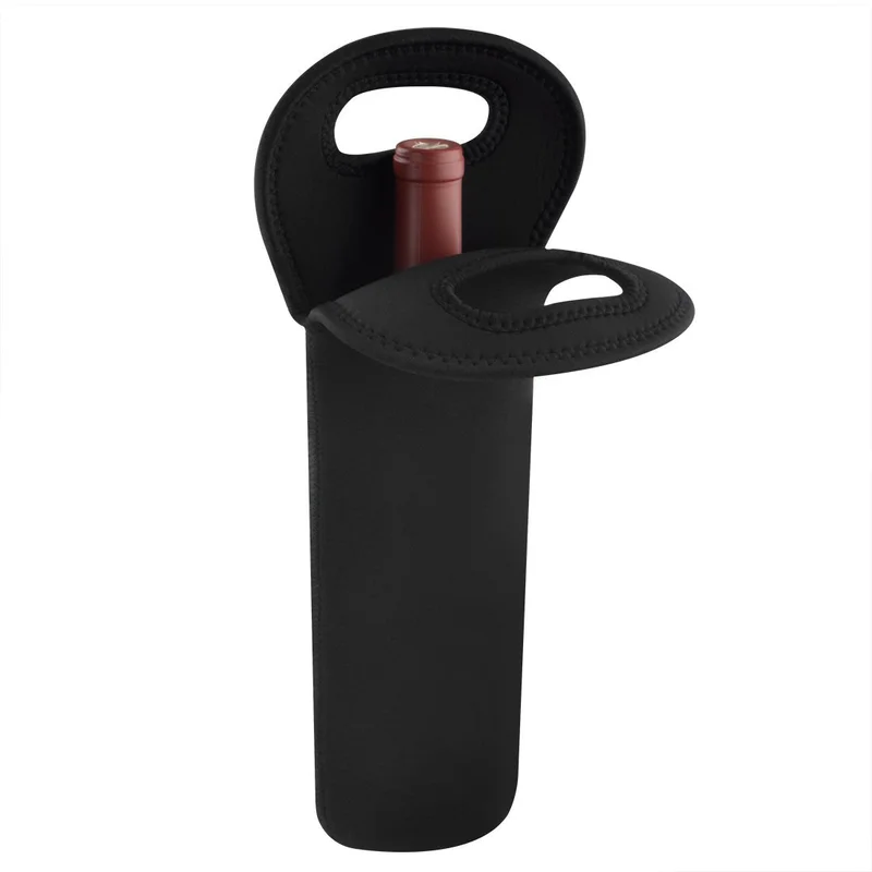 Custom Logo Portable Neoprene Wine Tote Holders Bottle Holder Cooler