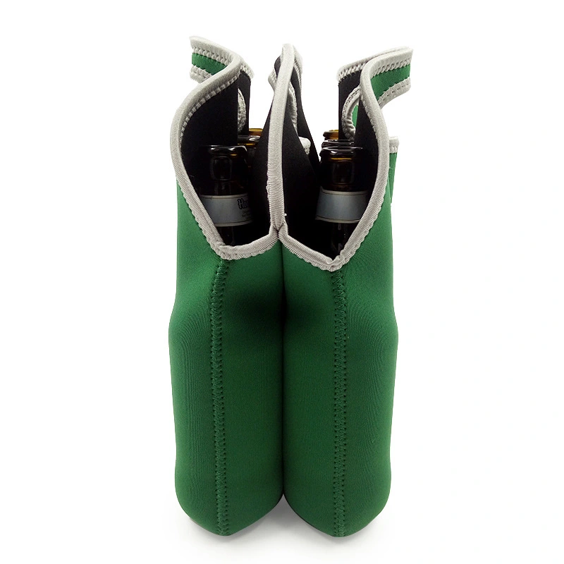 Custom 6 in 1 Wine Bottle Cooler Holder Wine Beer Neoprene Cooler Bag