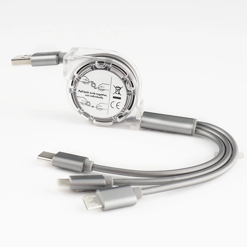 Usb Cable 3 in 1 USB Fast Charg Usb Data Cable Mobile Phone Data Line