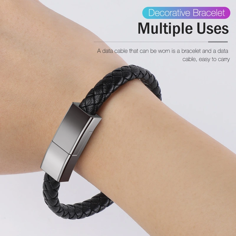 Micro Usb Charging Line Type c USB Cable Wrist Bracelet Data Line