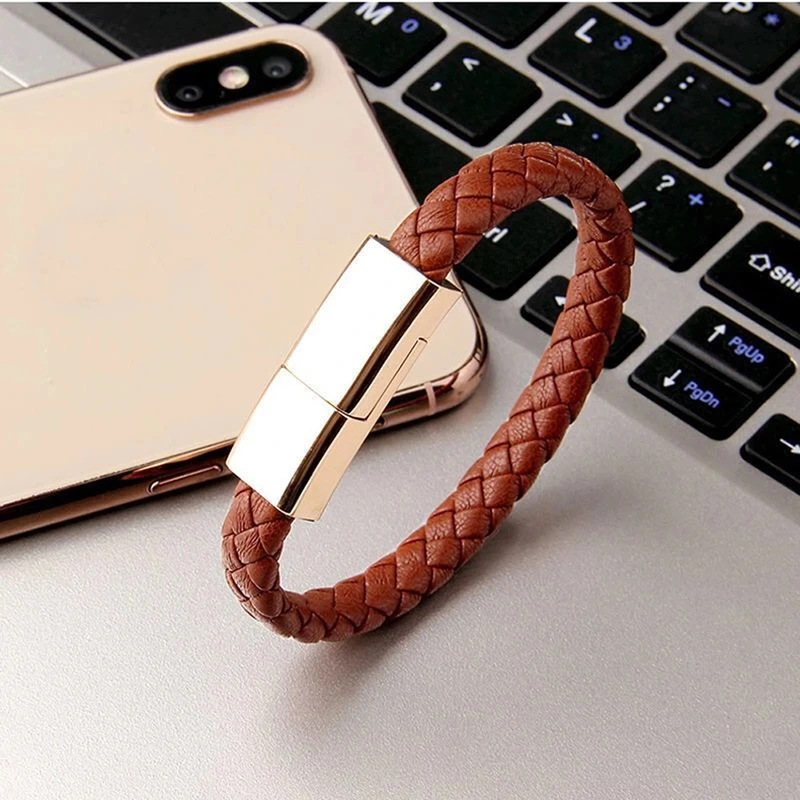 Micro Usb Charging Line Type c USB Cable Wrist Bracelet Data Line