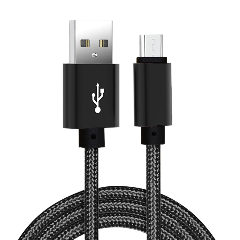 Nylon Braided Micro USB Cable for iPhone Usb Charger Cable Data Line