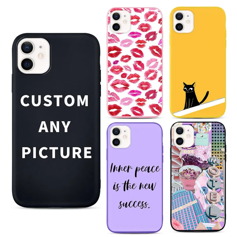  Custom Logo Print Mobile Cell Phone Case Back Cover for Iphone