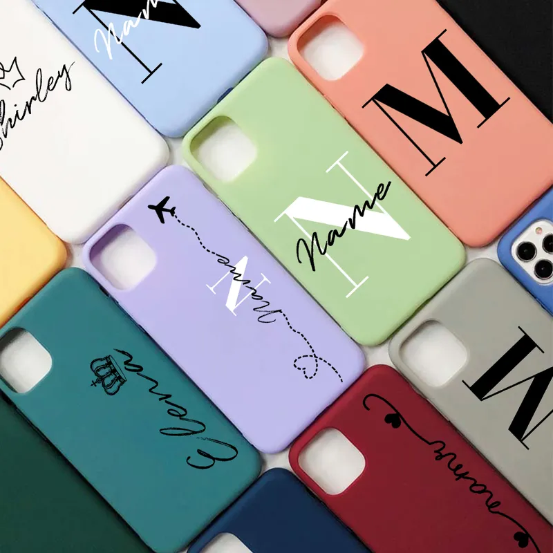  Custom Logo Print Mobile Cell Phone Case Back Cover for Iphone