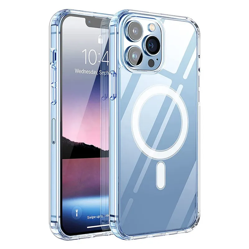 Transparent Magnet Phone Case for Iphone Max Magnetic Case