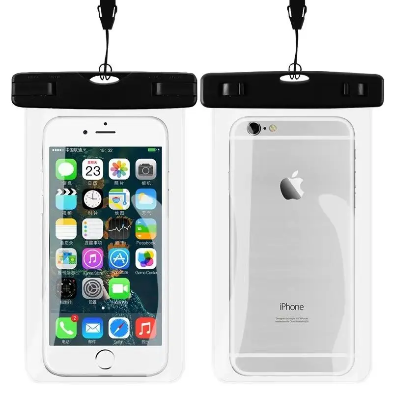 IPX8 Waterproof TPU PVC Swimming Boating Diving Mobile Phone Bag Case