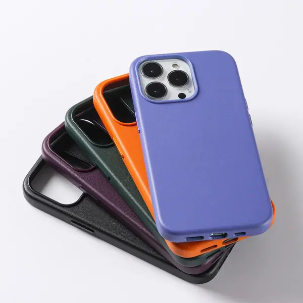 Original Leather Case For Wireless Charging Protect Covers For iPhone
