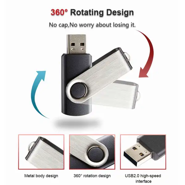 Custom Logo Mini Metal Pendrive USB 2.0 3.0 Stick USB Flash Drive