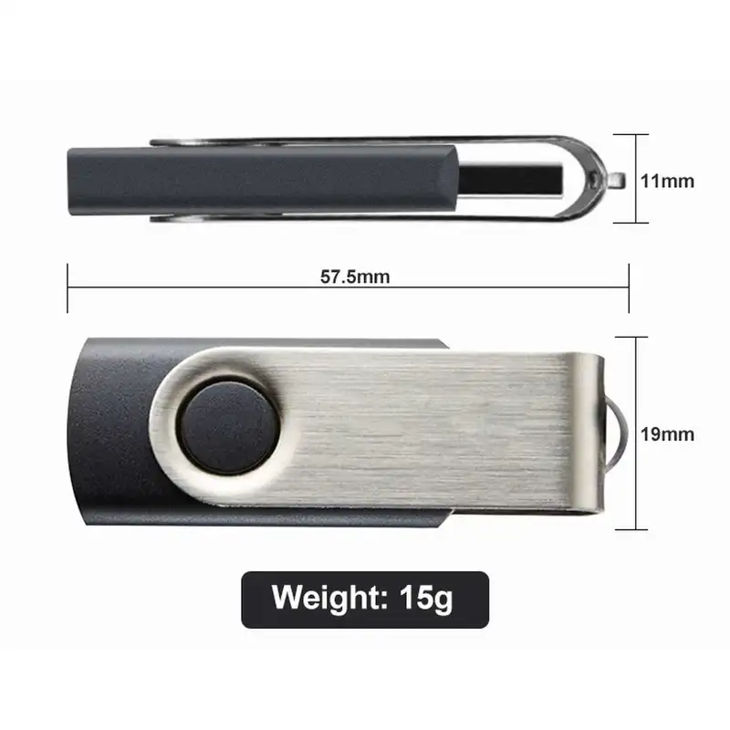 Custom Logo Mini Metal Pendrive USB 2.0 3.0 Stick USB Flash Drive