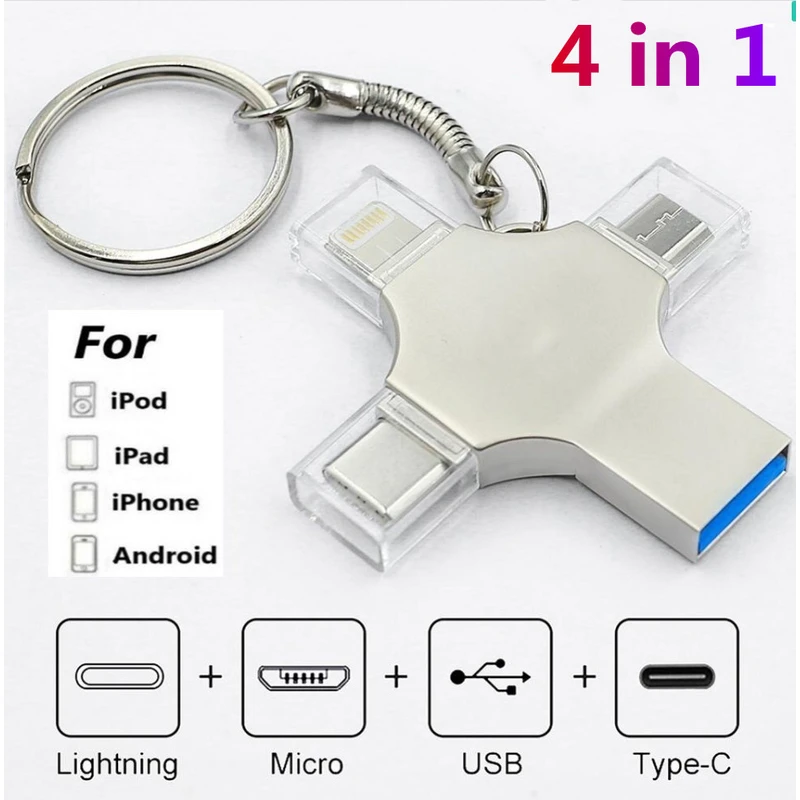 4 In 1 Usb Otg Flash Drive Business Advertising Gift