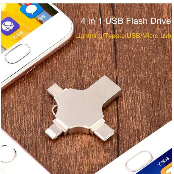 4 In 1 Usb Otg Flash Drive Business Advertising Gift