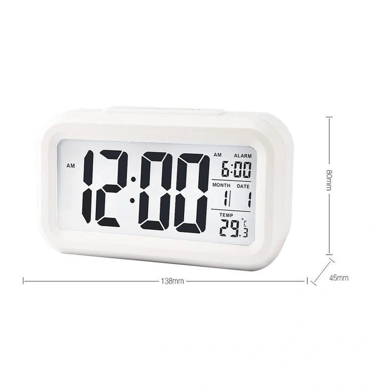 Multi Function LCD Desk Clock Snooze Function Digital Alarm Clock