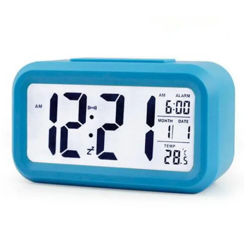 Multi Function LCD Desk Clock Snooze Function Digital Alarm Clock