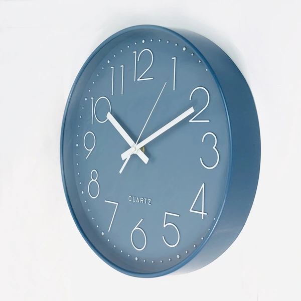 Wall Clocks With Frame Transparent Plastic Hanging Clock Living Room