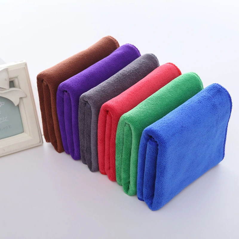 Solid Microfiber Cleaning Cloths Car Care Towel Car Cleaning Towels