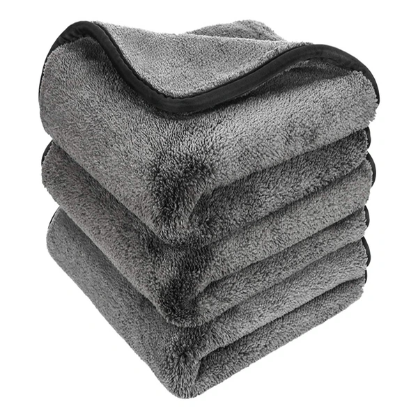 Coral Fleece Thick Microfiber Car Drying Car Fluffy Towel 1200gsm