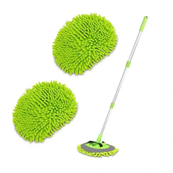 Adjustable Handle Chenille Mop Brush Car Cleaning Washing Brush Kit