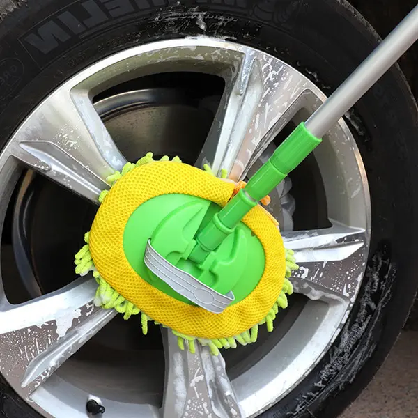 Adjustable Handle Chenille Mop Brush Car Cleaning Washing Brush Kit