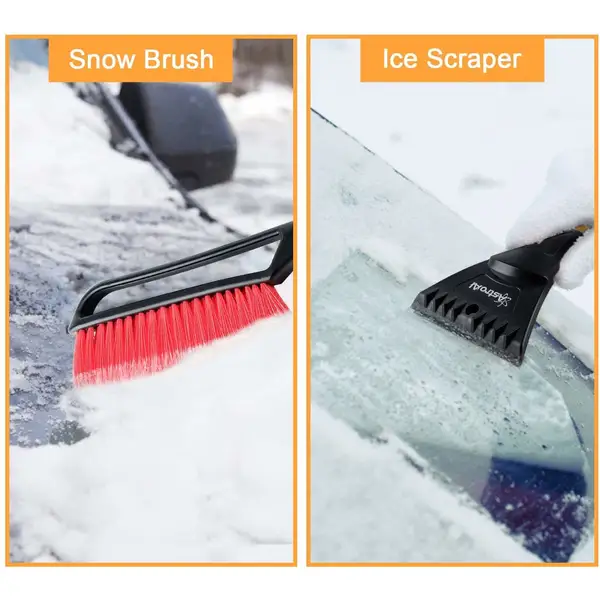 Detachable Multi-Functional Car Ice Scraper with Snow Brush
