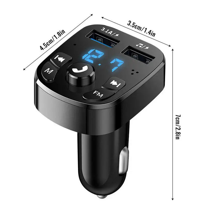 Wireless FM Transmitter Car MP3 Player Kit Car Charger Dual USB Port