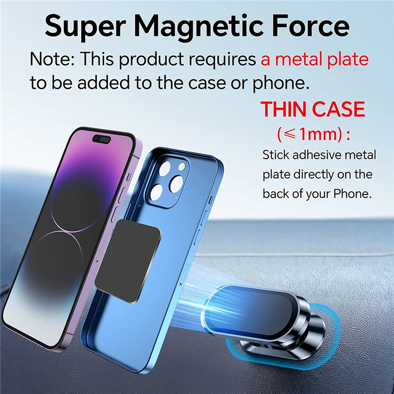 Custom Alloy Super Strong Magnetic 360 Rotating Car Phone Holder