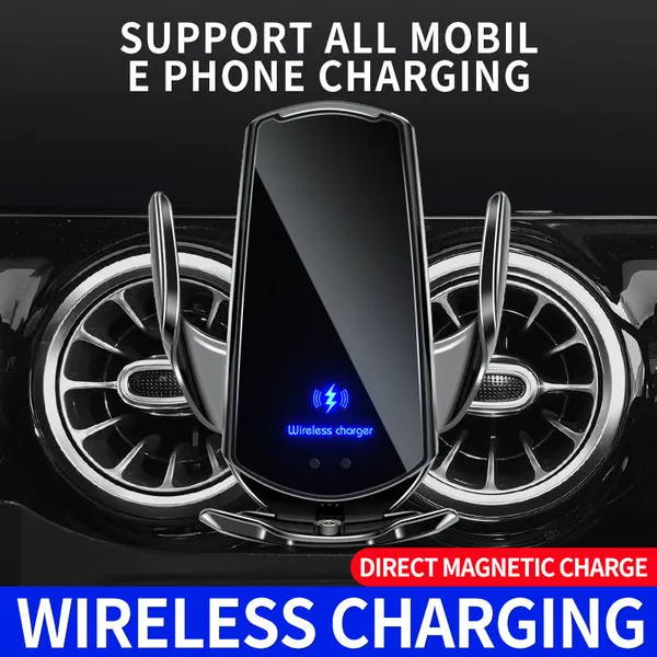 15W Magnetic Wireless Car Phone Charging Holder Phone Support