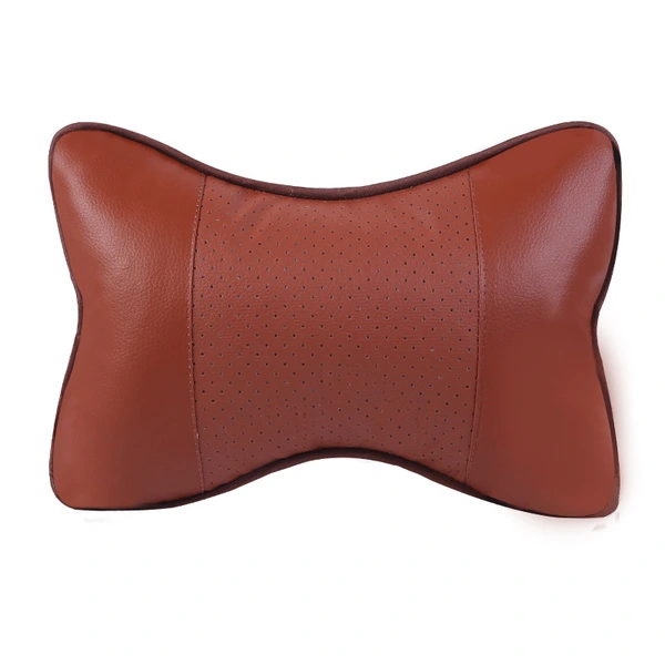 Car Neck Pillows Both Side Pu Leather Headrest Car Pillow