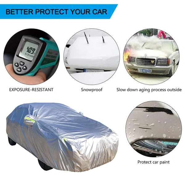 Dustproof Outdoor UV Resistant Sun Protection Polyester Car Cover