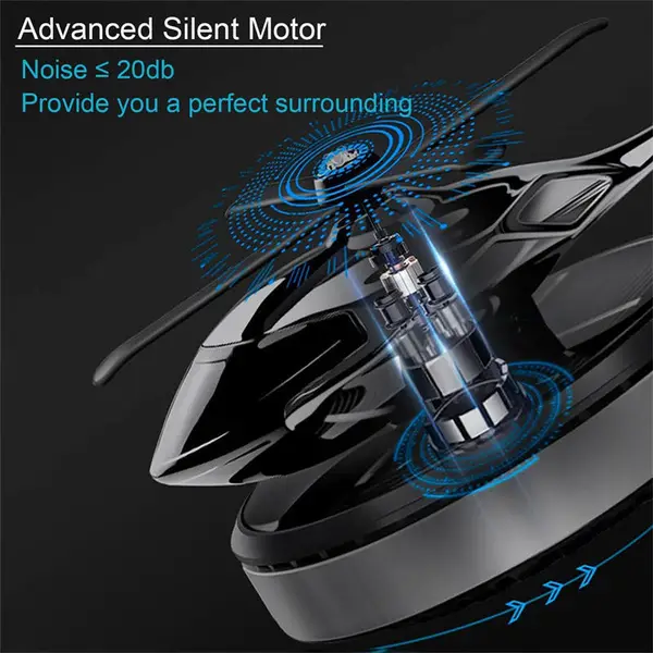 Solar Power Rotating Airplane Helicopter Fragrance