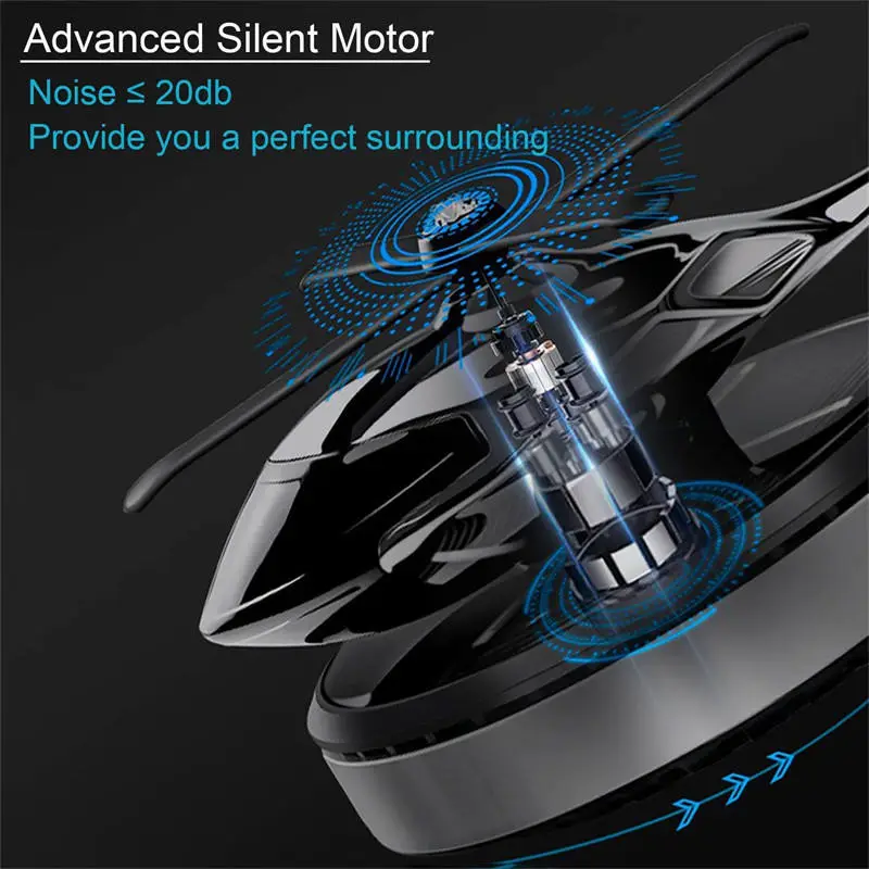Solar Power Rotating Airplane Helicopter Fragrance
