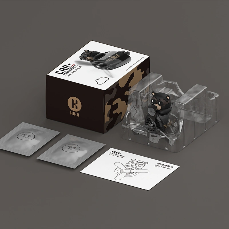 Bear Pilot Car Air Freshener Rotating Propeller Outlet Fragrance