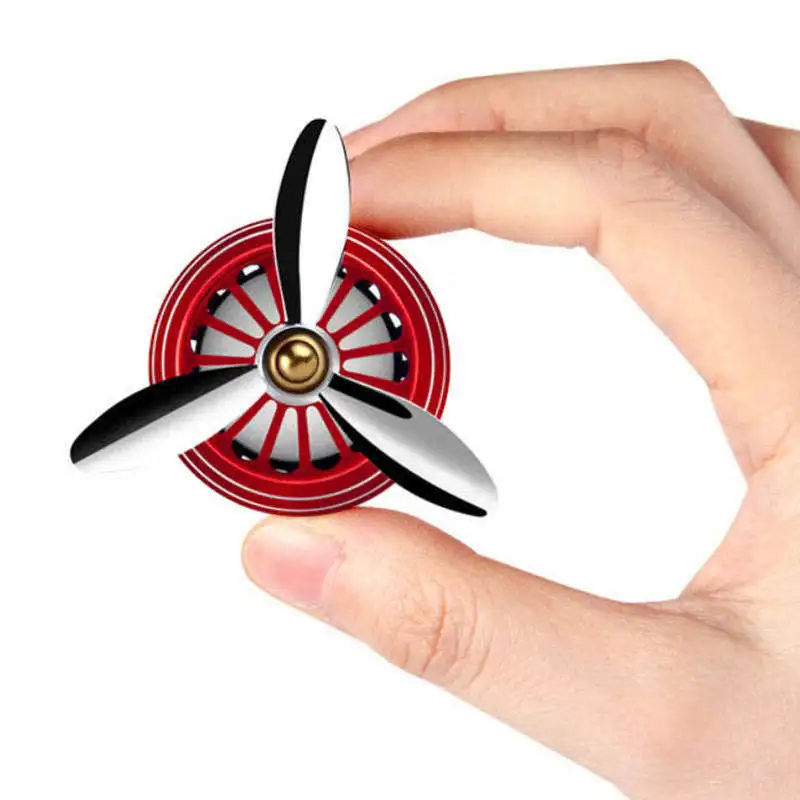 LED Alloy Clip Car Air Freshener Auto Outlet Perfume Diffuser