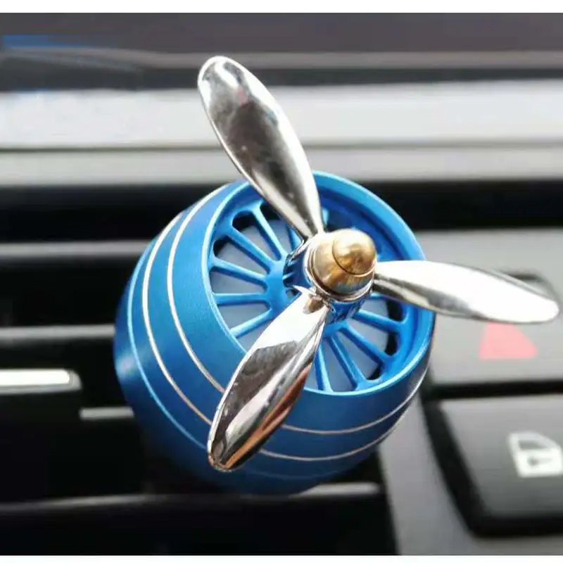 LED Alloy Clip Car Air Freshener Auto Outlet Perfume Diffuser