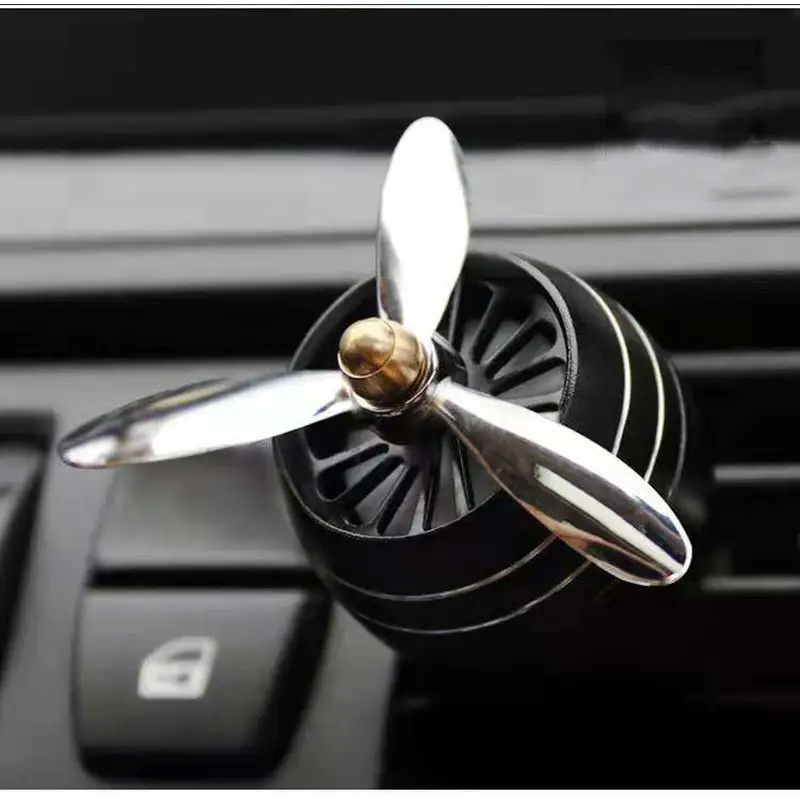 LED Alloy Clip Car Air Freshener Auto Outlet Perfume Diffuser