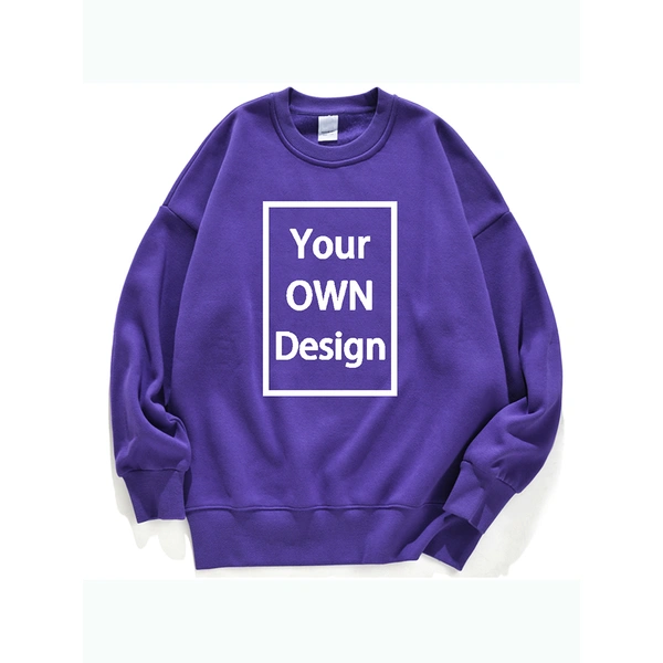 Original Design Brand Logo Custom Pullover DIY Fleece Sweatshirt