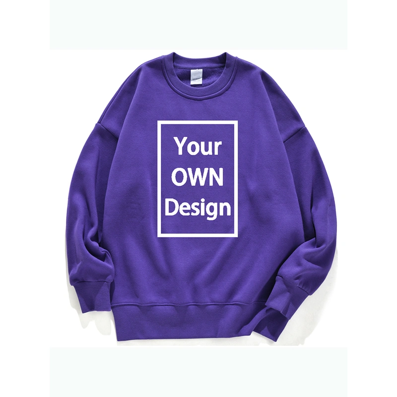 Original Design Brand Logo Custom Pullover DIY Fleece Sweatshirt