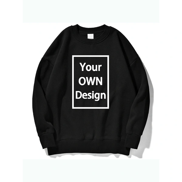 Original Design Brand Logo Custom Pullover DIY Fleece Sweatshirt