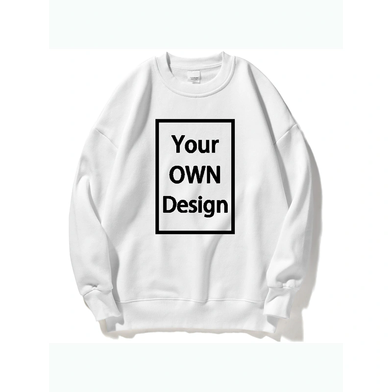 Original Design Brand Logo Custom Pullover DIY Fleece Sweatshirt