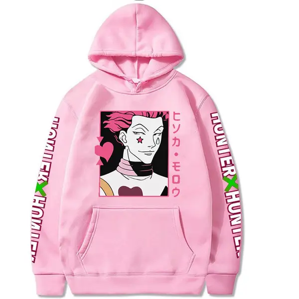 Casual Front Pocket Custom Hoodies Unisex Cotton Anime Hoodie