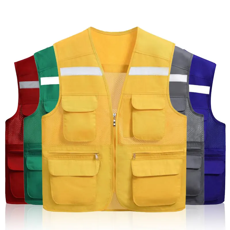 Customized Volunteer Photography Fishing Work Wear Multi Pockets Vest