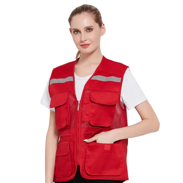 Customized Volunteer Photography Fishing Work Wear Multi Pockets Vest