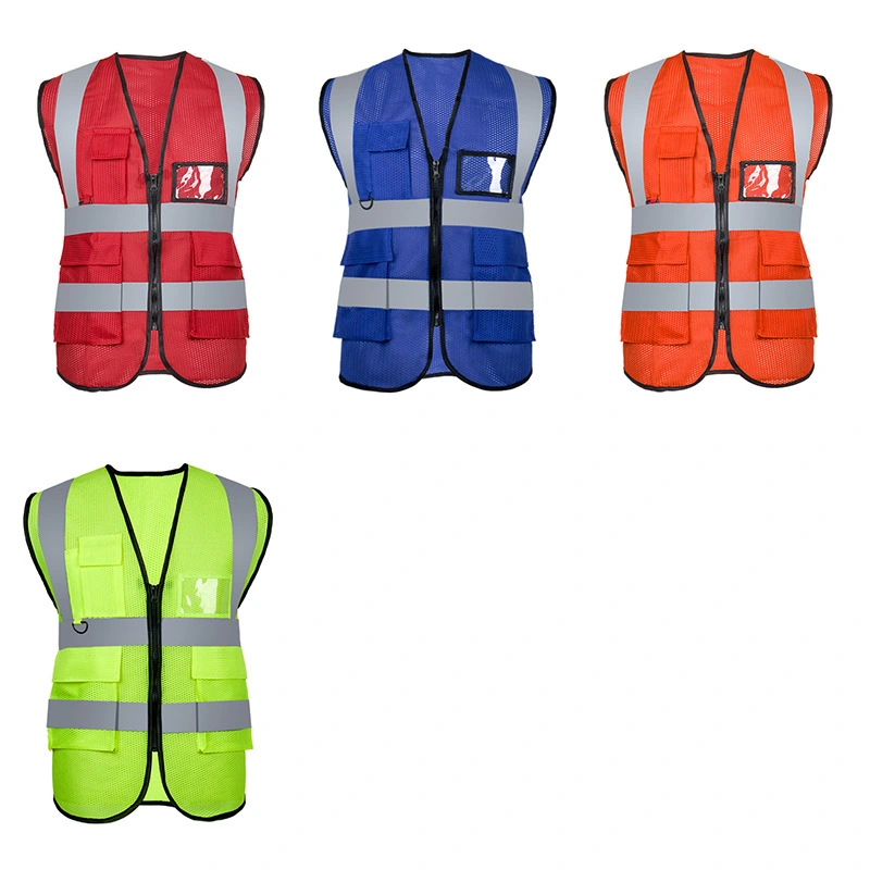 Outdoor High Visibility Reflective Strips Traffic Engineer Safety Vest