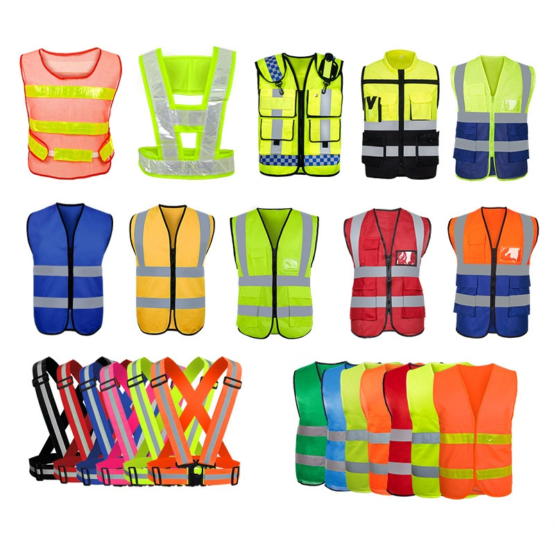 Outdoor High Visibility Reflective Strips Traffic Engineer Safety Vest