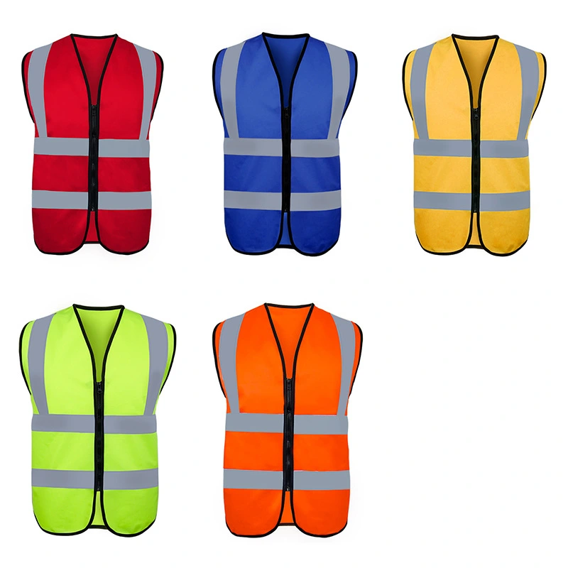 Outdoor High Visibility Reflective Strips Traffic Engineer Safety Vest