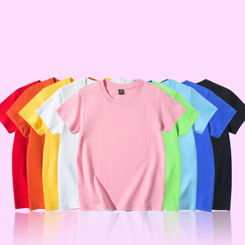 Customized Children's T-shirt Kindergarten Uniform Toddler Solid Tees