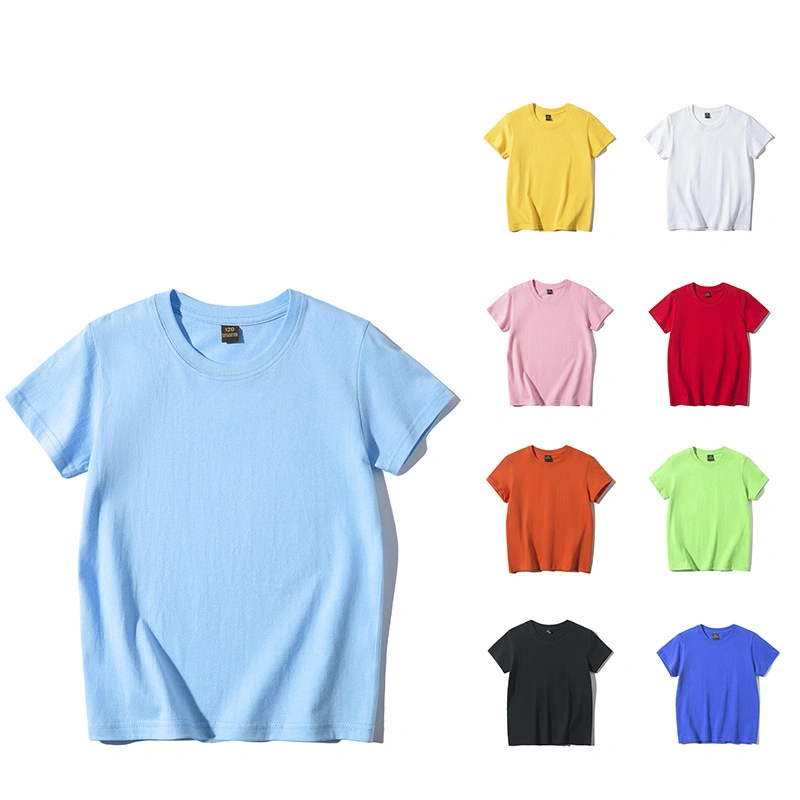 Customized Children's T-shirt Kindergarten Uniform Toddler Solid Tees