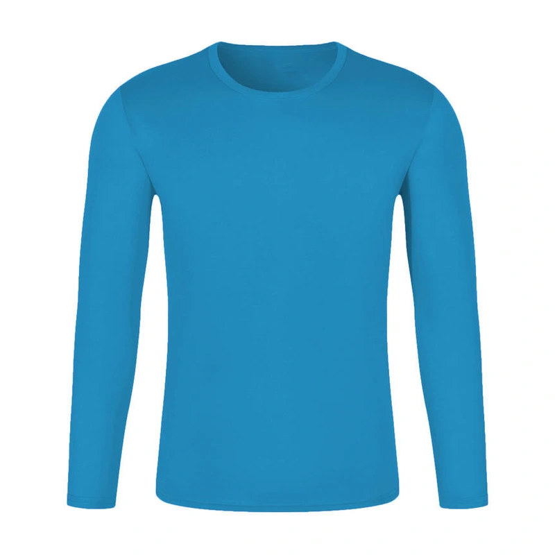 Customized Logo Long Sleeve Round Neck Quick Dry Breathable T-shirt