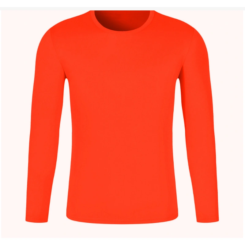 Customized Logo Long Sleeve Round Neck Quick Dry Breathable T-shirt