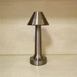 lámpara de mesa de restaurante inalámbrica de metal batería recargable 