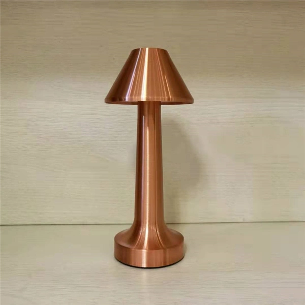 lámpara de mesa de restaurante inalámbrica de metal batería recargable 